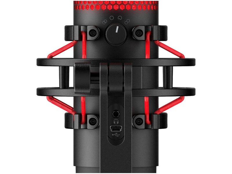 Microfone Gamer Profissional HyperX Quadcast - USB - Microfone